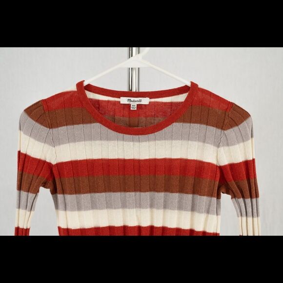 Madewell Clarkwell Pullover Sweater in Striped size XXS - Picture 7 of 14